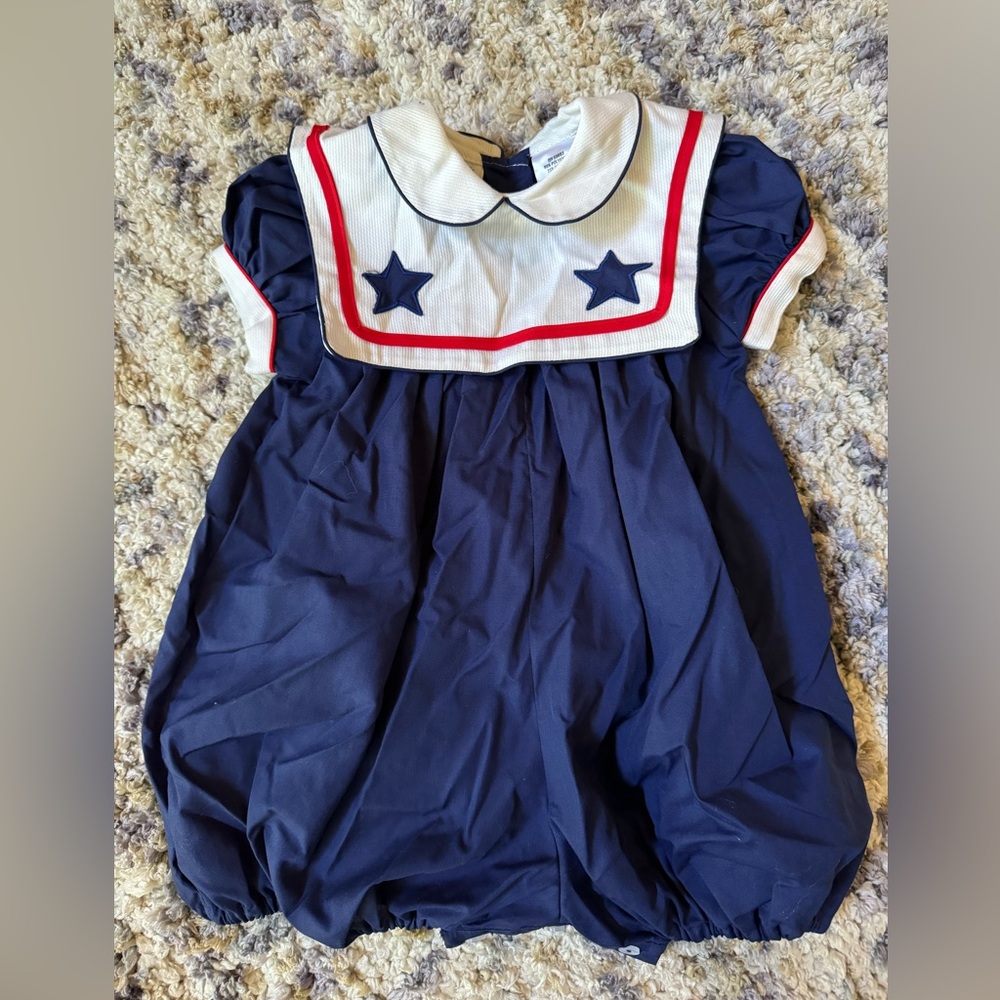 Vintage La Fleur Girls Romper Size 6 months